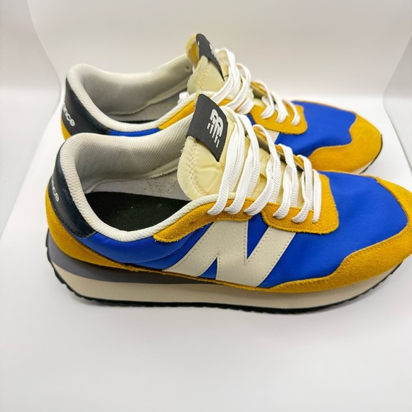 Used New Balance 237 Cobalt Blue Aspen Yellow Unisex Lifestyle Sneakers Men’s 11 - Picture 5 of 12